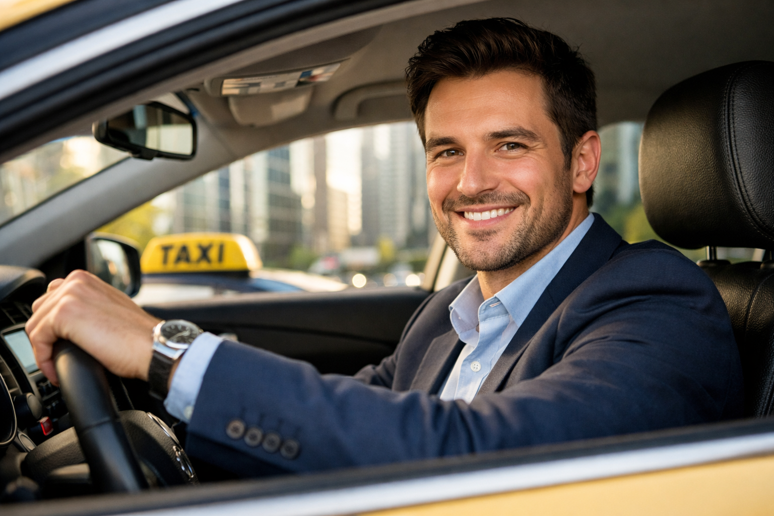 Professionell taxiförare